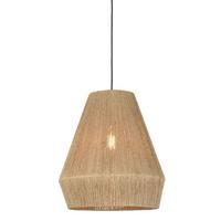 Függőlámpa Iguazu/h45/n - fekete/világosbarna, Natur, műanyag/természetes anyagok (40/47cm) - Good & Mojo