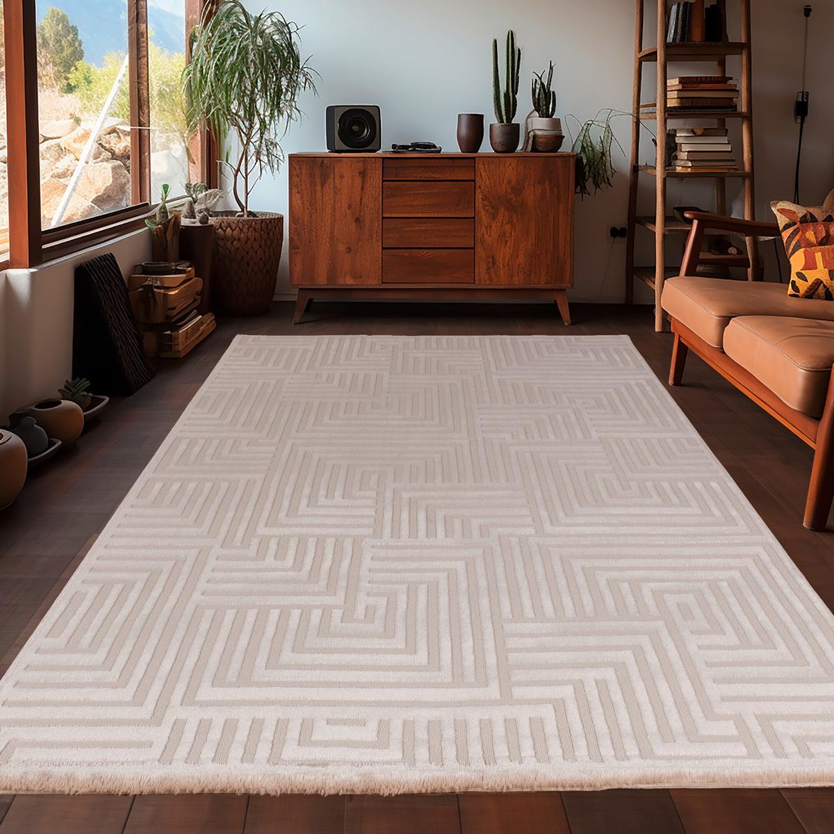 Tkana Preproga Sahara, Bež, 160x230cm - bež, Design, tekstil (160/230cm) - Novel