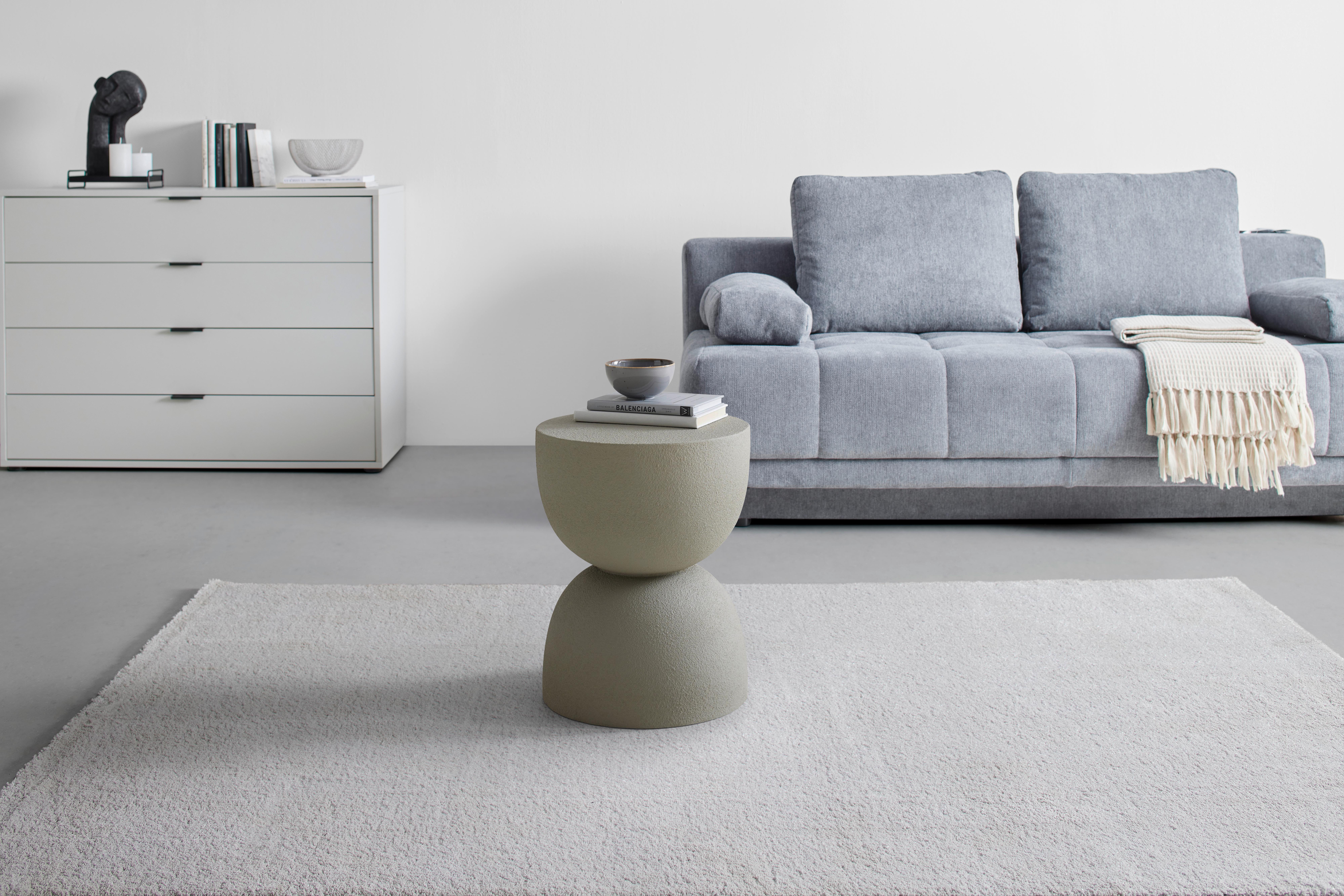SIDOBORD TONDO - taupe, Modern (34/45/34cm) - Premium Living