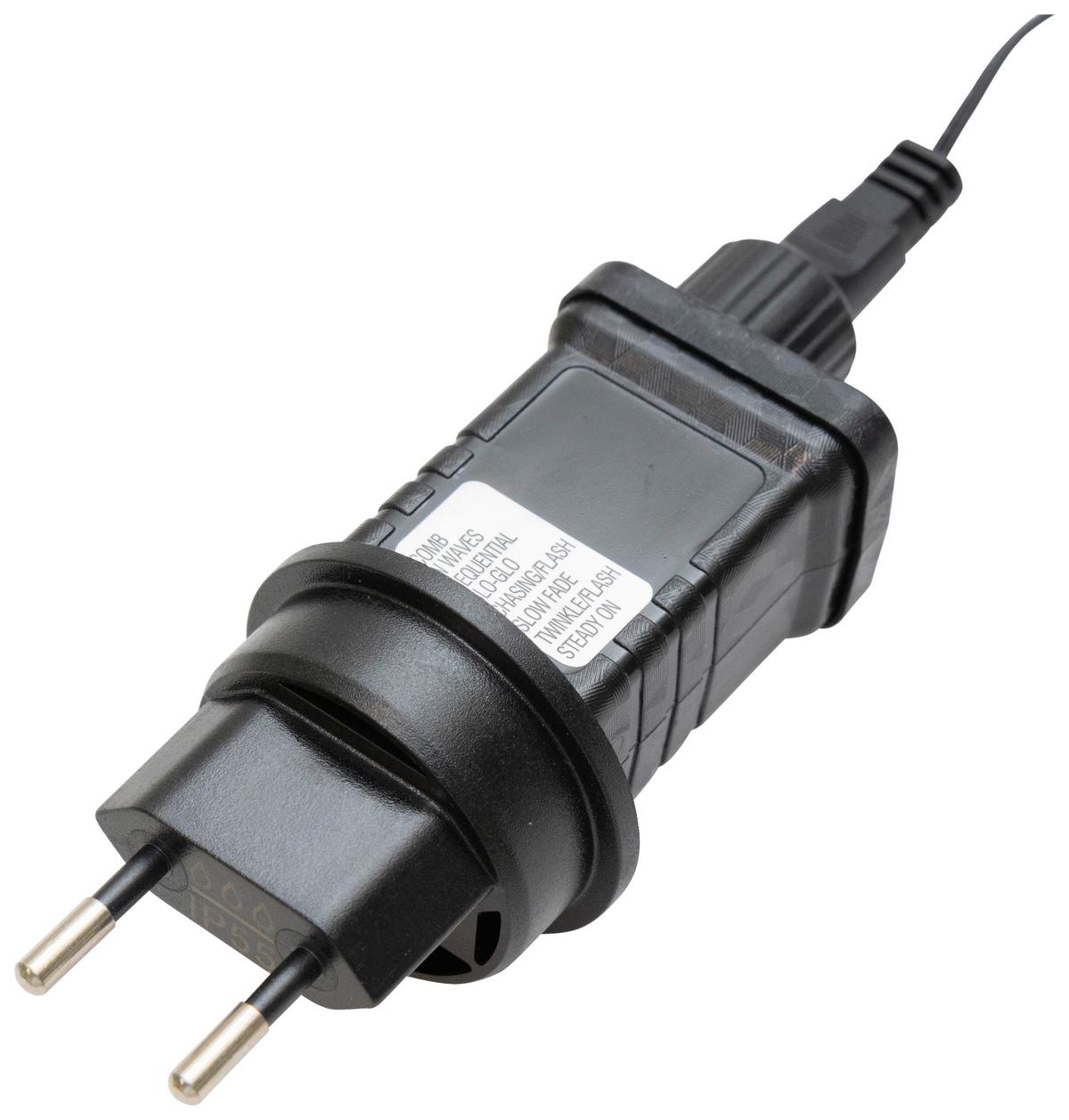 Lichterkette Mig Schwarz max. 4,4 Watt - Schwarz, Romantik / Landhaus, Kunststoff (240cm) - Modern Living