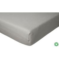 Spannleintuch Bio Greta in Hellgrau ca. 180x200cm - Hellgrau, MODERN, Textil (200/180/35cm) - ecoTree