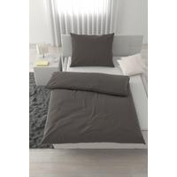 Lenjerie de pat Xenia Uni, 140x200/70x90 cm - antracit, Modern, textil (140/200cm) - Premium Living