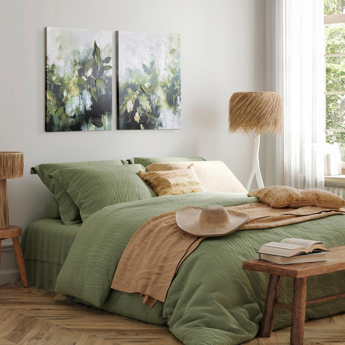 Bilderset CA Multicolor 2-teilig - Multicolor, Basics, Holz/Textil (50/70cm)