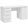 SKRIVBORD CARLOS WEISS - vit, Modern, trämaterial (146/78/60cm) - Mömax