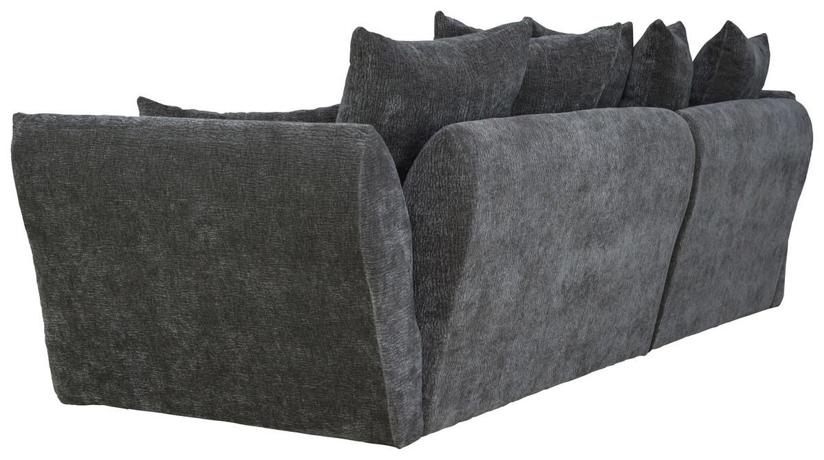 Ugaona Garnitura Cammellio - crna/grafitno siva, Moderno, tekstil (296/75-95/189cm) - Mömax