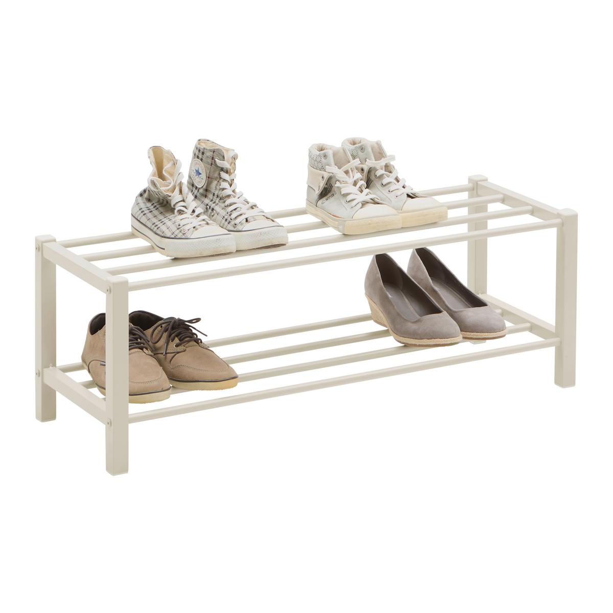 Schuhregal Benny Kaschmirfarben - Kaschmir, Modern, Metall (80/27/28,5cm) - Based