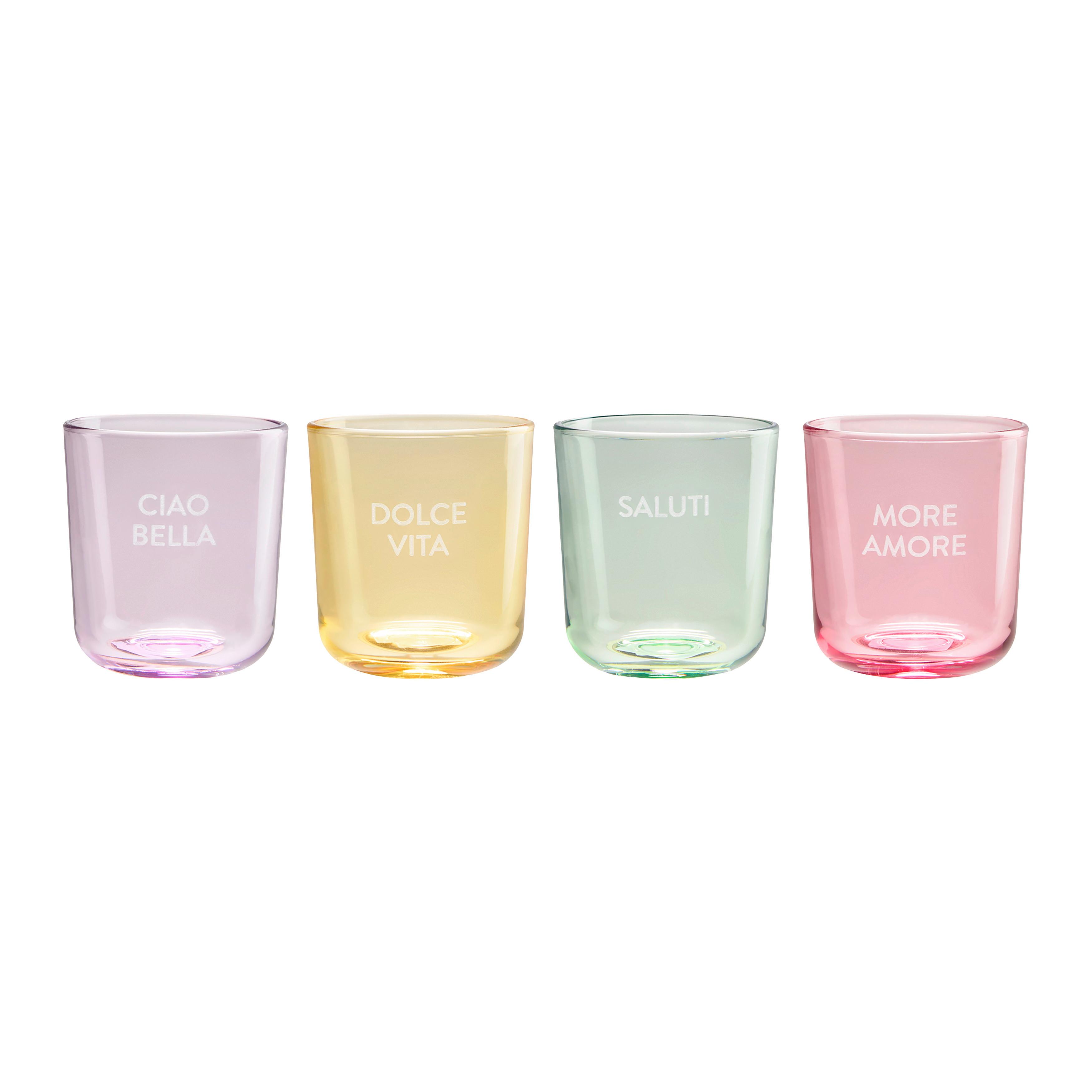 Kozarec Candy Colors - barve bezga/svetlo rumena, Moderno, steklo (8/8,8cm) - Mömax