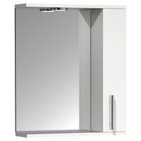 SPIEGELSCHRANK LISALO M - Weiss/Silberfarben, Modern, Glas/Holzwerkstoff (50/60/14cm) - MID.YOU