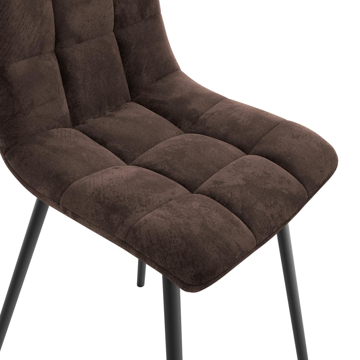Stolica Lech - smeđa/crna, Konvencionalno, drvo/metal (45/88/55cm)