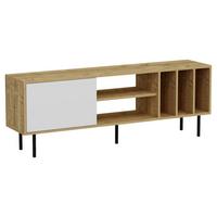 Lowboard Hera ca. 160x57 cm Eichefarben - Eichefarben/Schwarz, Design, Holzwerkstoff/Metall (160/57/35cm) - Livetastic