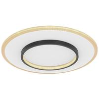 Stropna Led-svetilka Lima, S Sijalko - črna/bela, Basics, kovina/umetna masa (46,8/6cm) - Globo