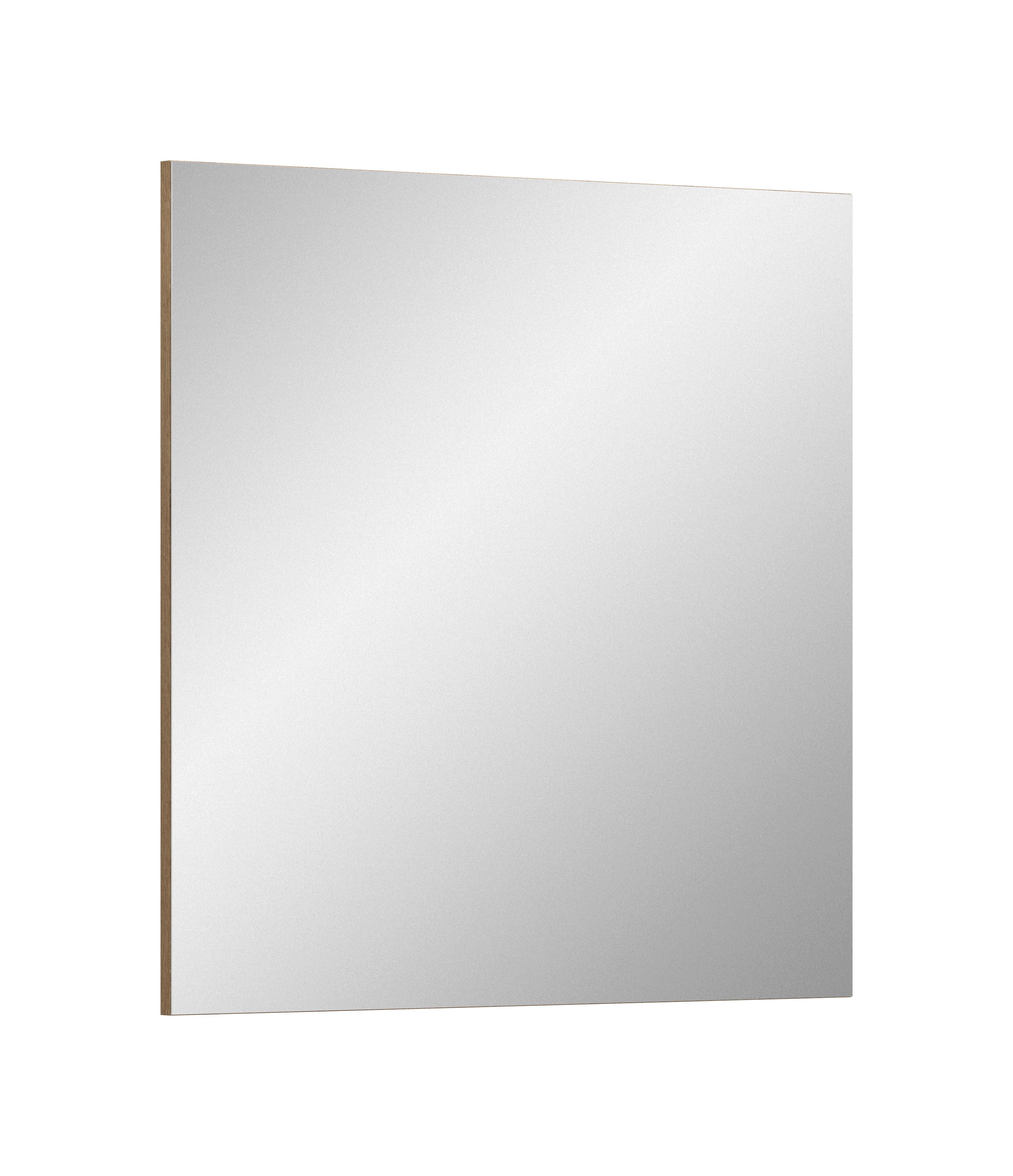 Wandspiegel Eiche dunkel - Eiche dunkel, Design, Holzwerkstoff (90/87/2cm) - Livetastic