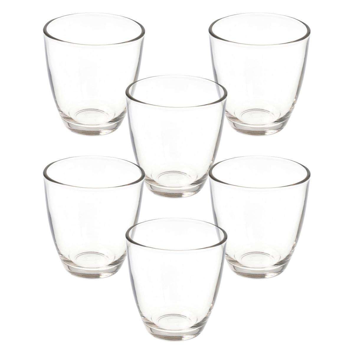 Set Kozarcev Tokyo - prosojno, Konvencionalno, steklo (0,25l) - Tognana