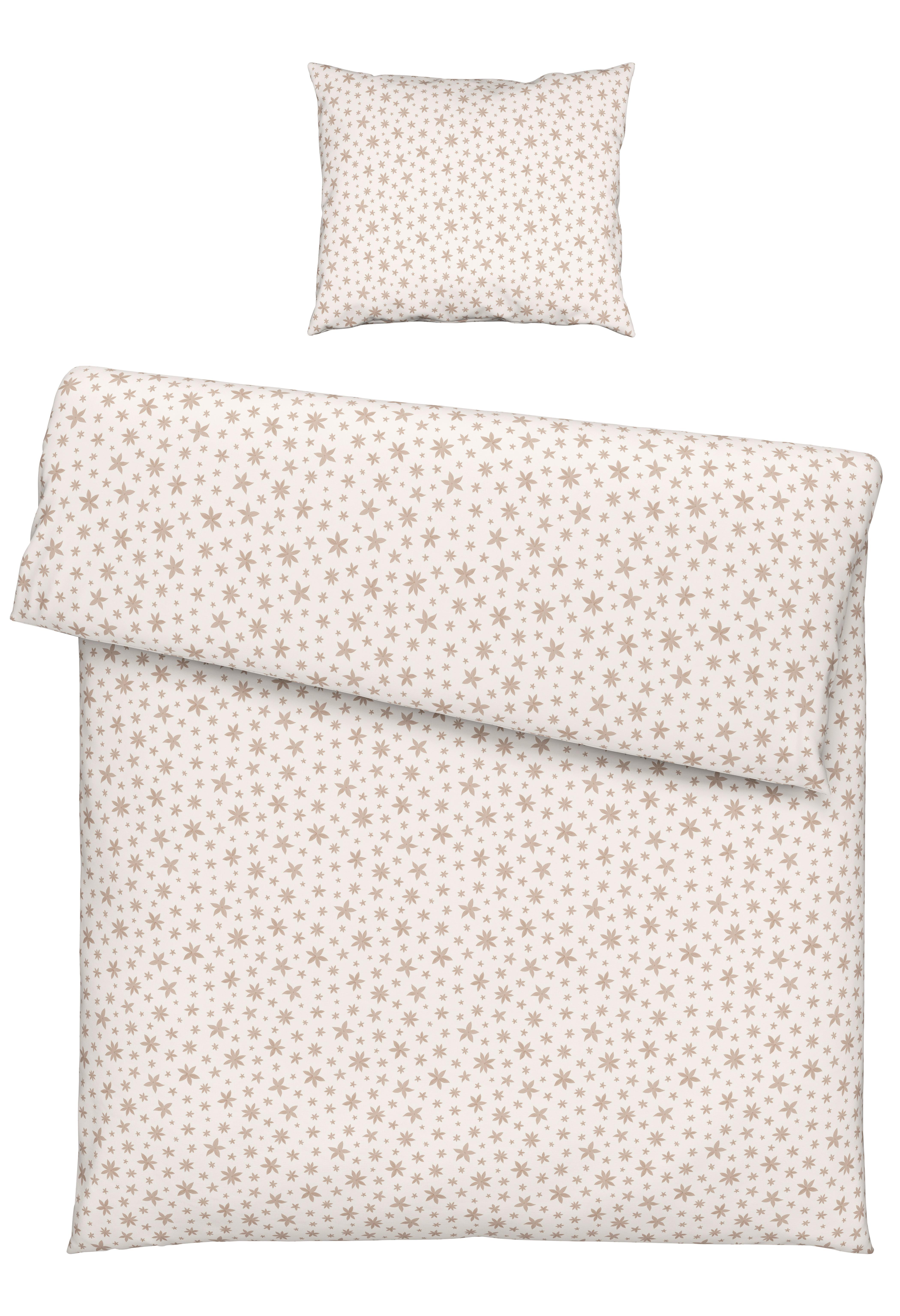 BETTWÄSCHESET ANISE - Weiss/Beige, Textil (160/210cm) - Modern Living