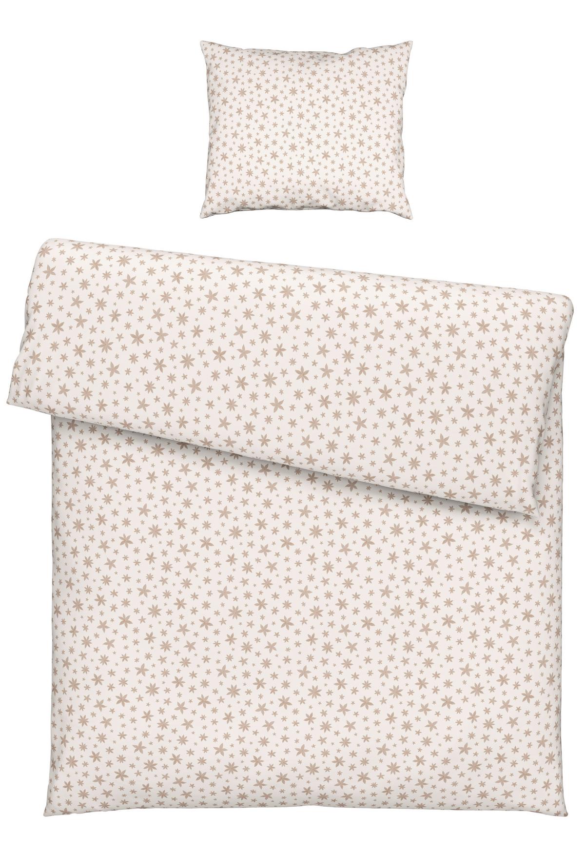 BETTWÄSCHESET ANISE - Weiss/Beige, Textil (160/210cm) - Modern Living