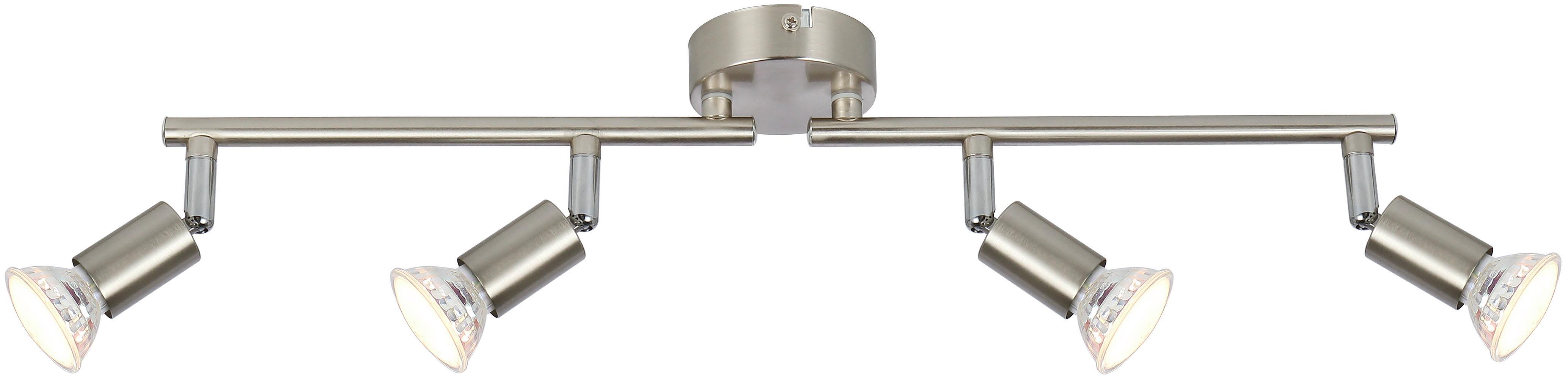 Led-reflektor Fritz, 4 X 4,8 W - barve niklja, Konvencionalno, kovina (52/8/15cm) - Modern Living