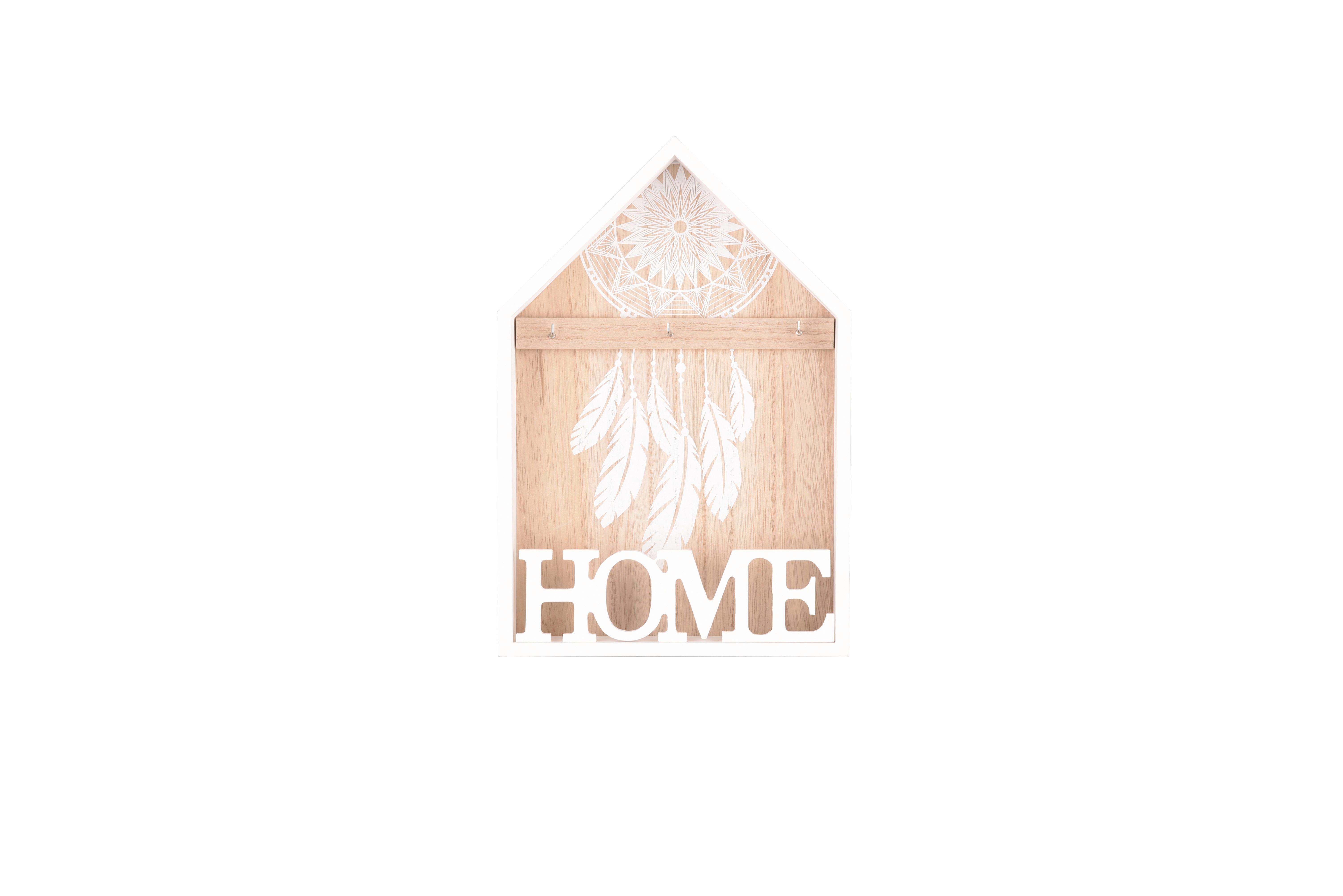 Schlüsselkasten Sina Weiß - Weiss, Romantik / Landhaus, Holzwerkstoff (20/30/5cm) - Mömax