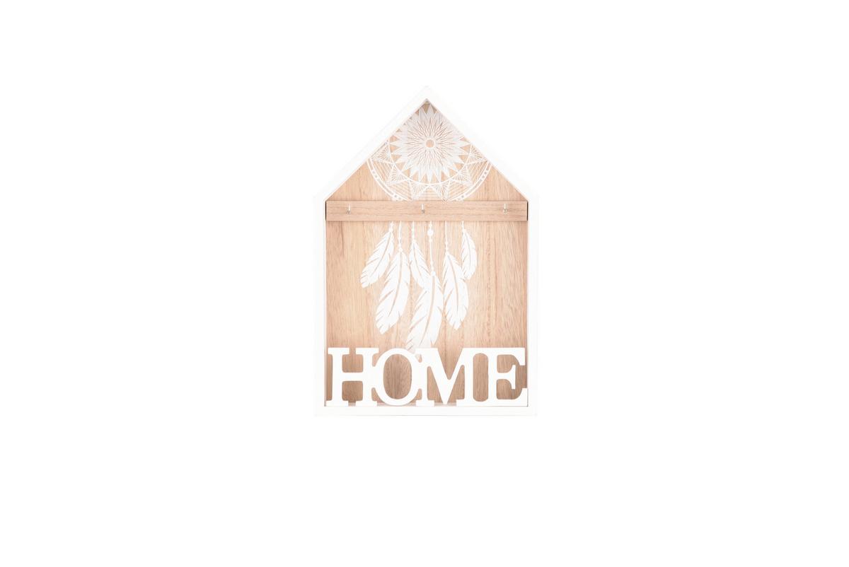 Schlüsselkasten Sina Weiß - Weiß, ROMANTIK / LANDHAUS, Holzwerkstoff (20/30/5cm) - Mömax