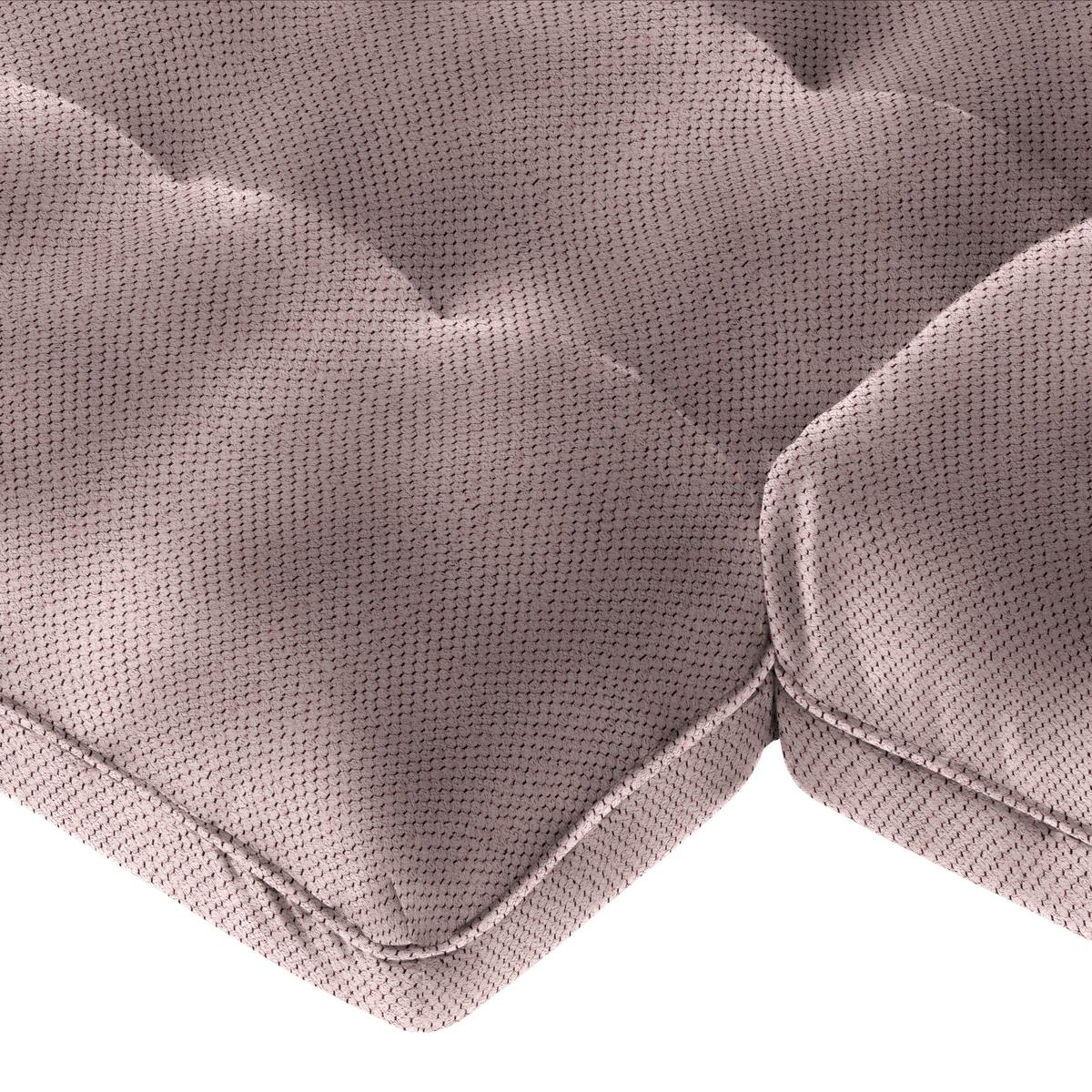 Wohnlandschaft Vivo Rosa - Schwarz/Rosa, MODERN, Kunststoff/Textil (179/63/317cm) - Premium Living