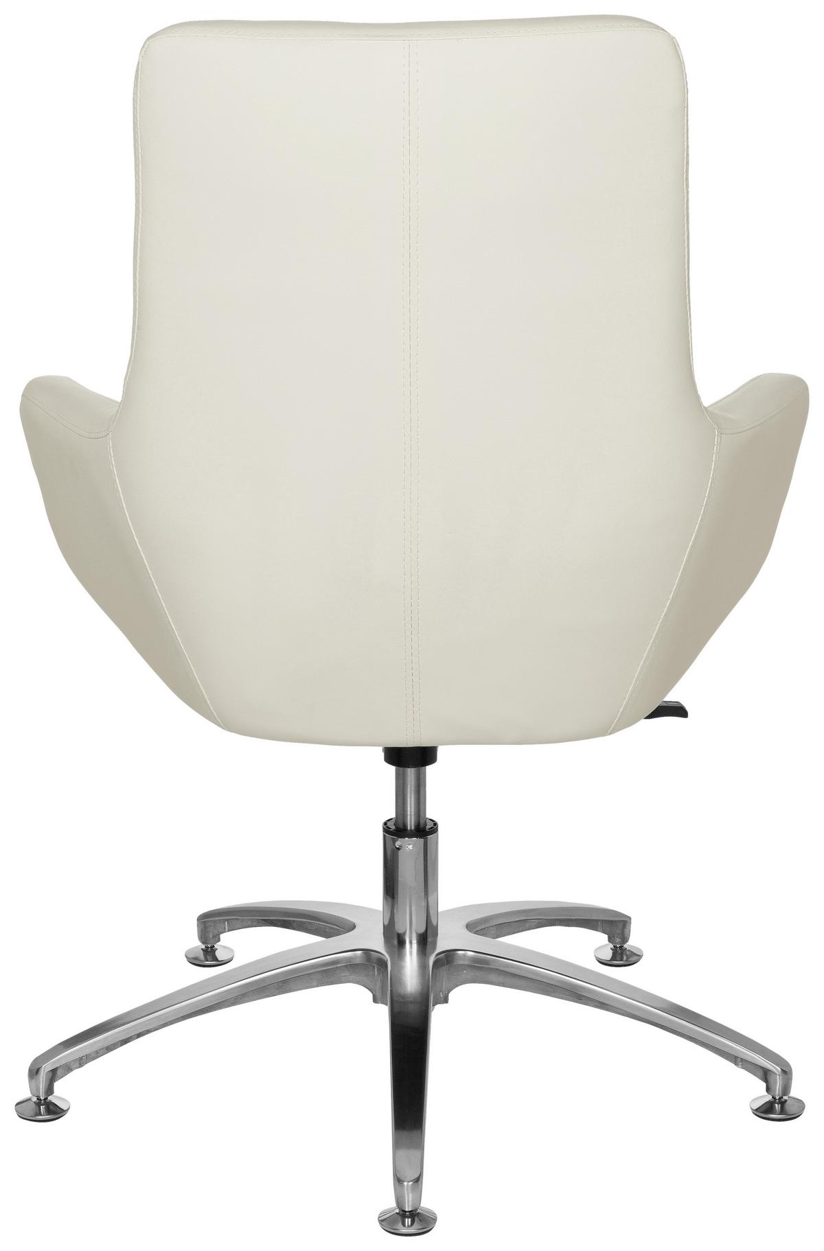 Konferenčni Stol Shake 300, Kremno Bela - barve kroma/krem barve, Moderno, kovina/tekstil (60/108/48cm) - MID.YOU