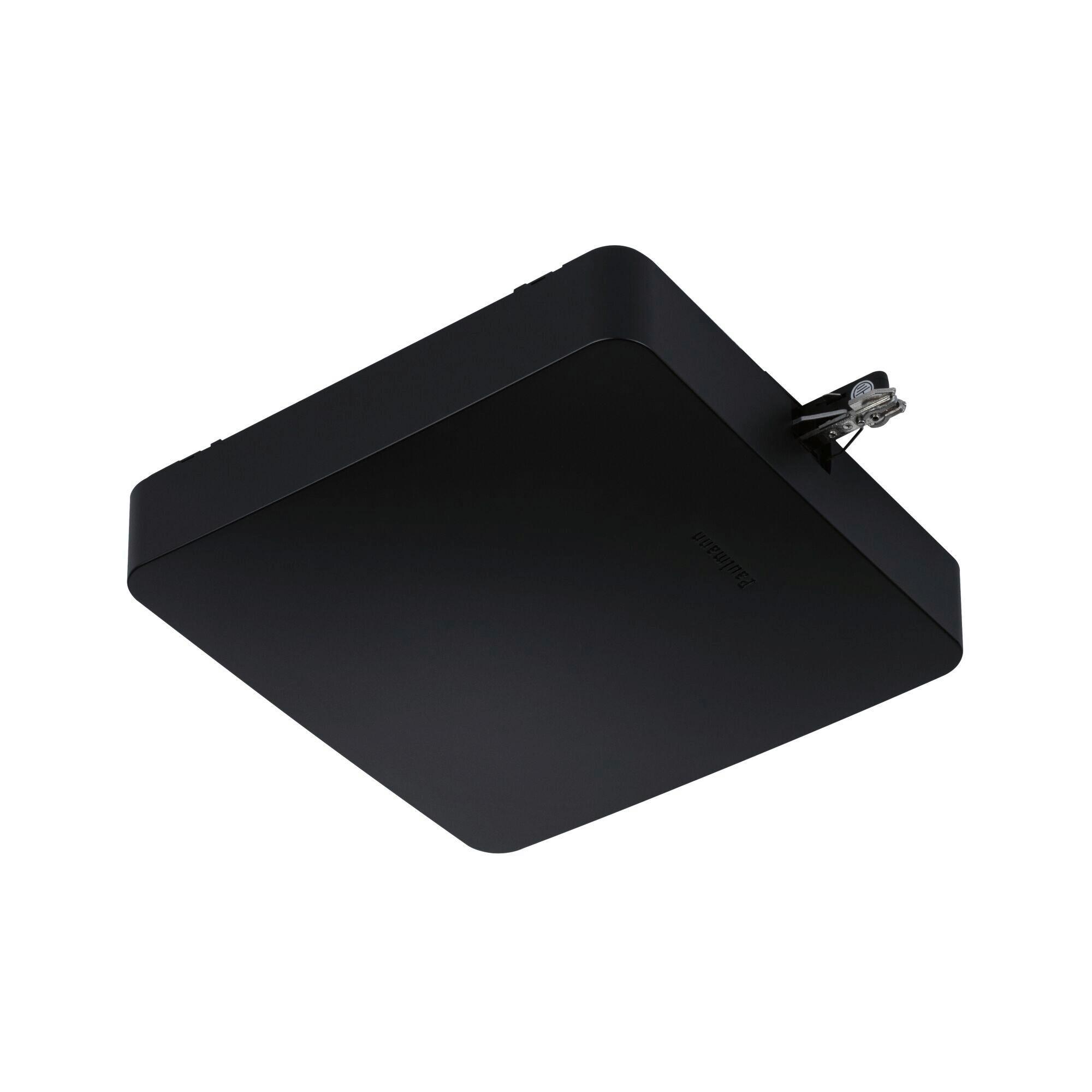 Schienensystem-Einspeiser ZB Mitteleinspeisung in Schwarz - Schwarz, Basics, Kunststoff (22,7/4,8cm) - Paulmann