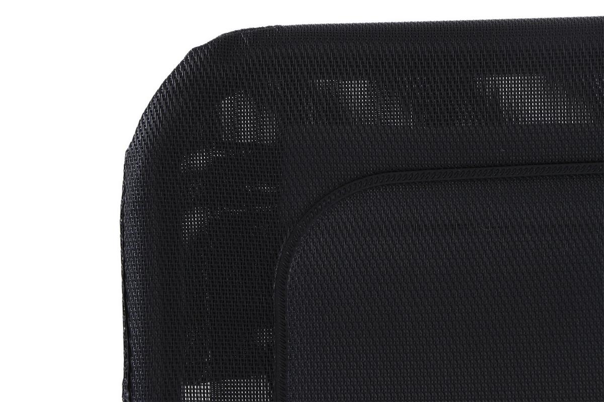 Kippliege Fano ca. 150x71x112 cm Schwarz - Schwarz, KONVENTIONELL, Kunststoff/Metall (150/71/112cm) - Siena Garden