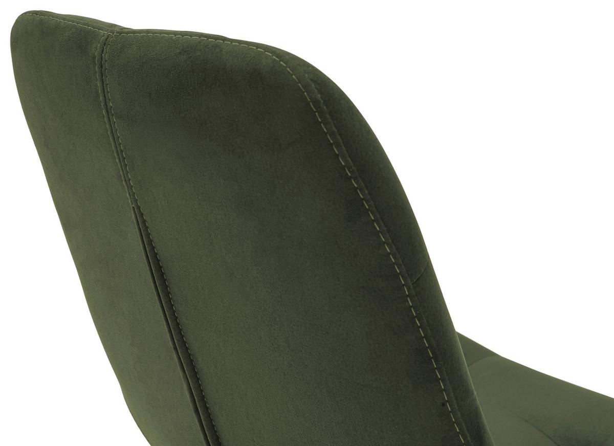 KRZESŁO BELFAST - oliwkowa zieleń, Konventionell, tkanina/drewno (56/84/63cm) - Carryhome