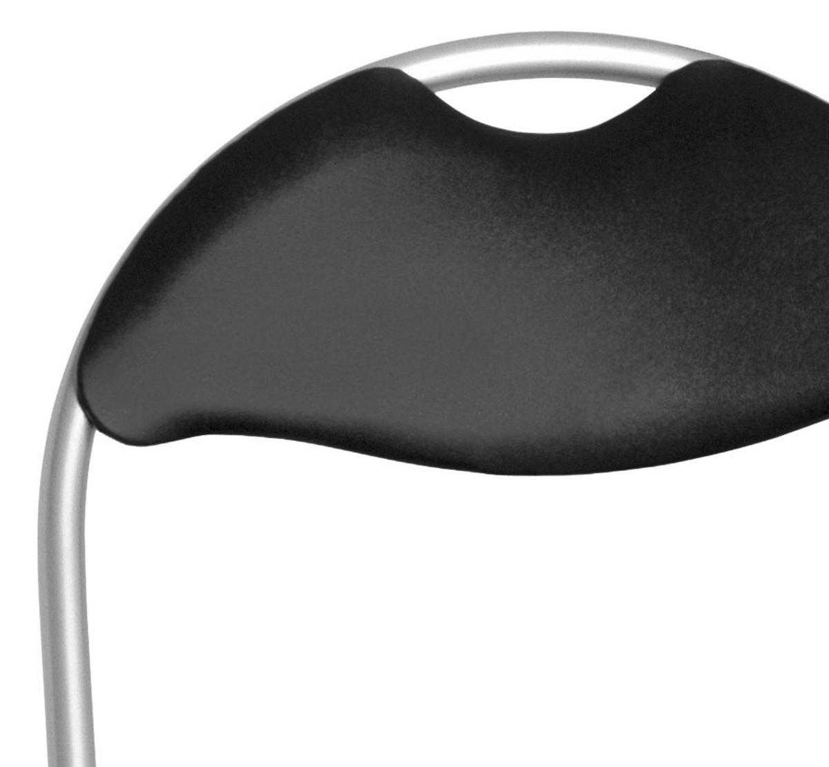 SCAUN PLIABIL SHAKE - negru, Modern, plastic/metal (44/80/47cm) - Modern Living