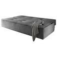 Sofa mit Schlaffunktion in Grau 'Delia' - Schwarz/Grau, MODERN, Holzwerkstoff/Kunststoff (206/95/95cm) - Livetastic Sofa mit Schlaffunktion in Grau 'Delia' - Schwarz/Grau, MODERN, Holzwerkstoff/Kunststoff (206/95/95cm) - Livetastic
