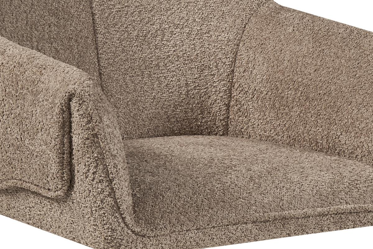 Karosszék Dian 225 - taupe, Modern, textil/fa (60/86,5/63,5cm) - Kayoom