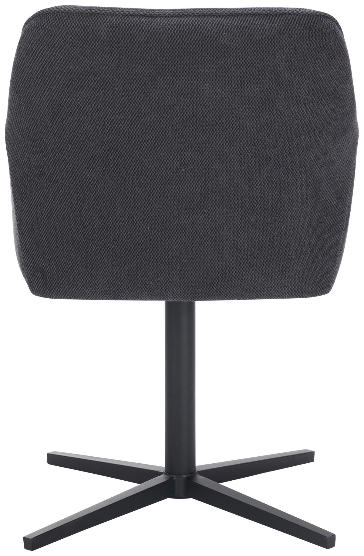 Stol Rosina, Črna, Vrtljiv - črna, Moderno, kovina/tekstil (56/84/60cm)