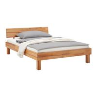 Bett aus Massiv Holz ca. 140x200cm - Naturfarben, KONVENTIONELL, Holz (140/200cm) - ecoTree