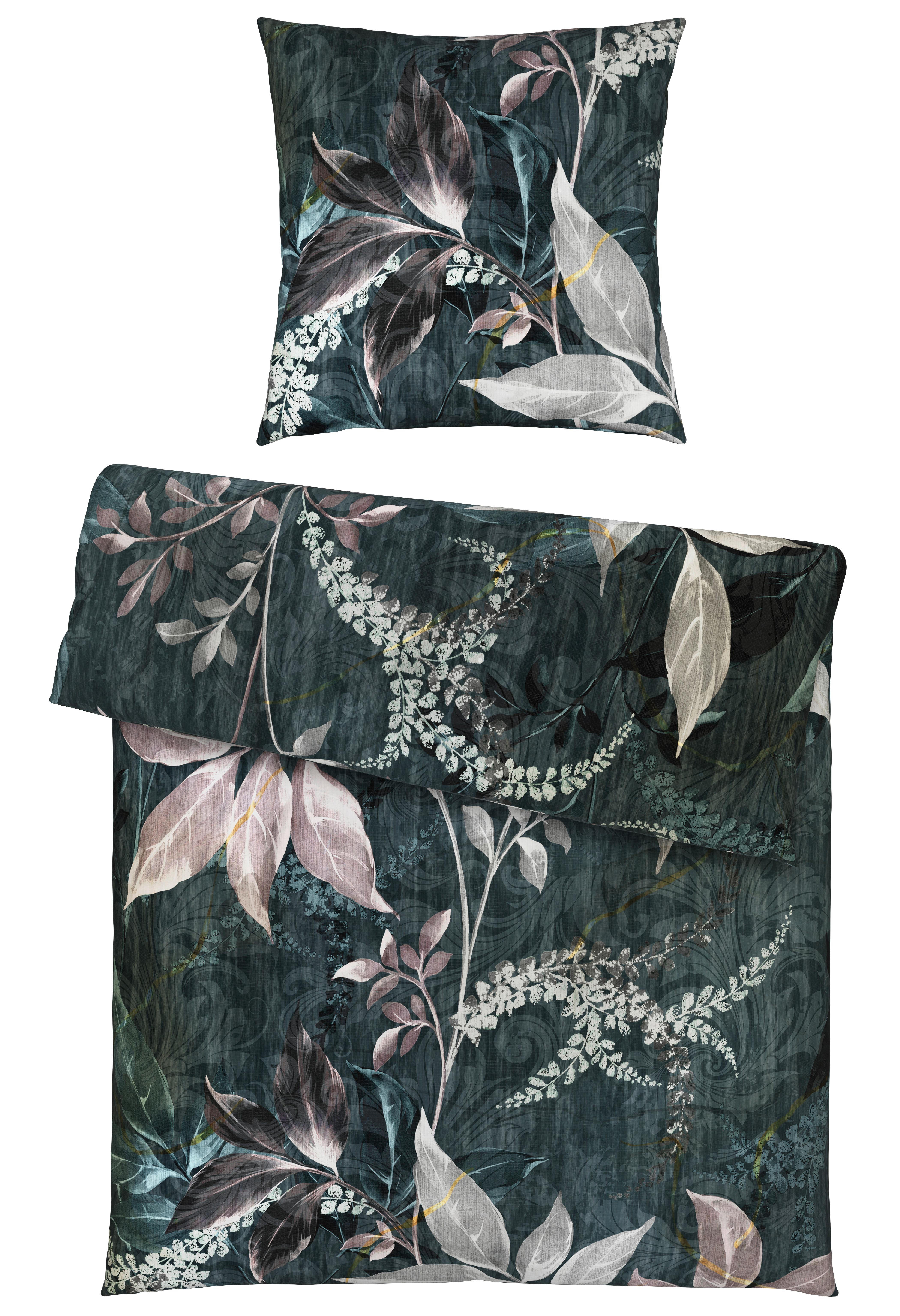 Bettwäsche Chiara XL Anthrazit ca. 155x220cm - Anthrazit, KONVENTIONELL, Textil (155/220cm) - Modern Living