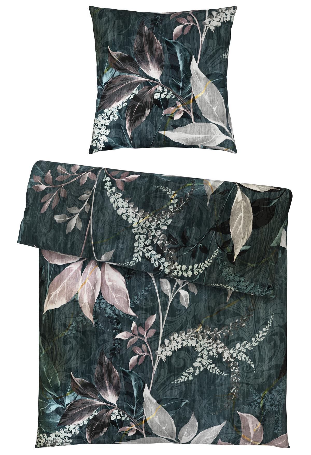 Bettwäsche Chiara XL Anthrazit ca. 155x220cm - Anthrazit, KONVENTIONELL, Textil (155/220cm) - Modern Living