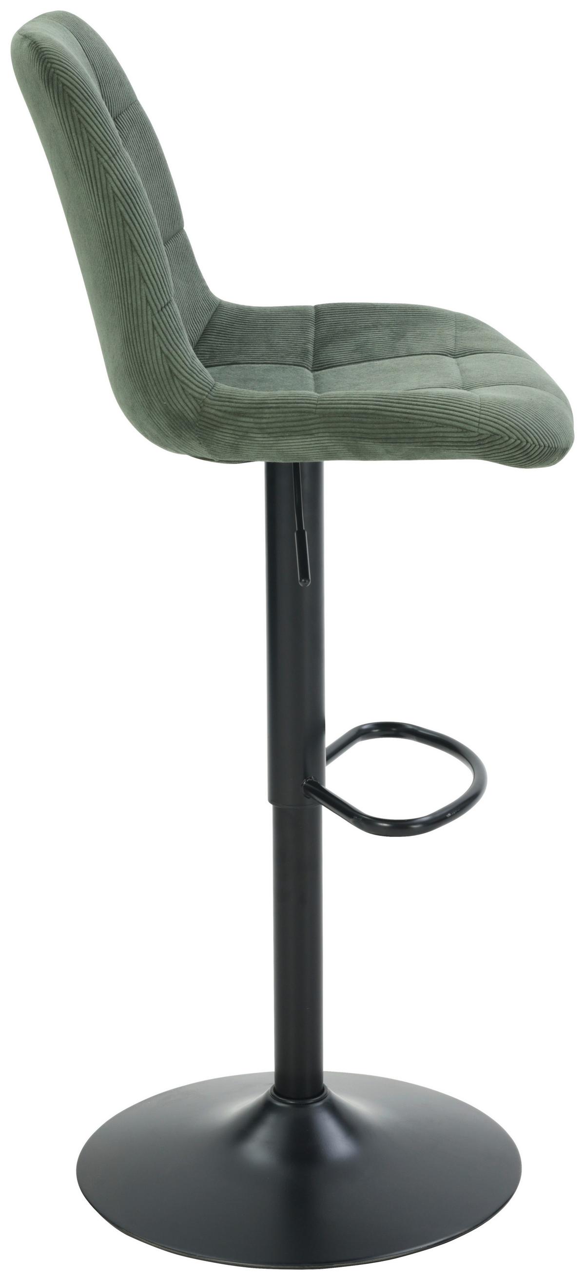 Taburet de bar NINO - verde/negru, Modern, lemn/metal (46/116/96/53cm) - Based