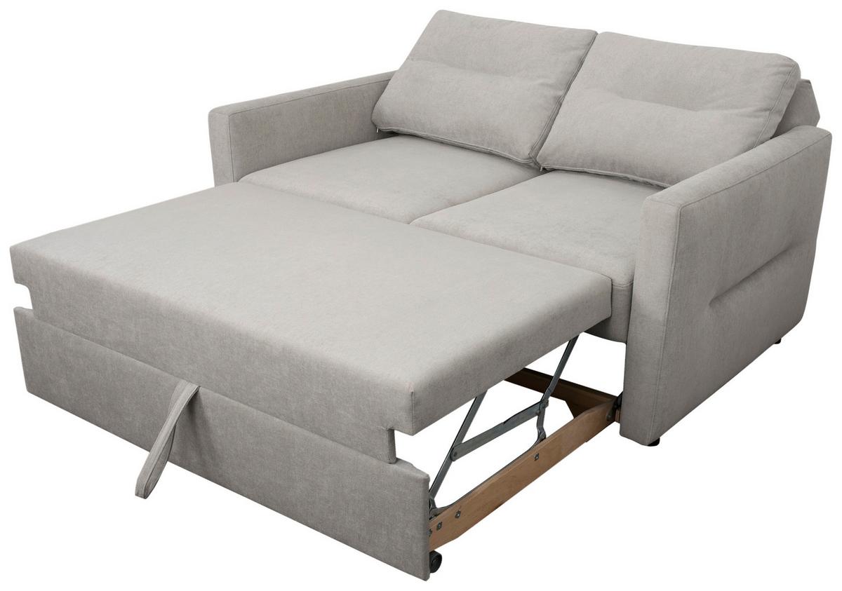 Sofa Gloria - svijetlo siva/crna, Moderno, tekstil/plastika (152/94/102cm) - Modern Living