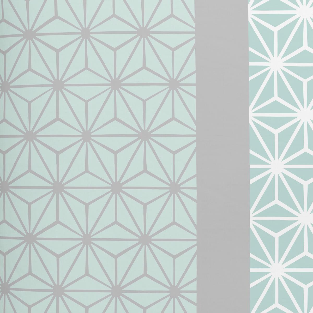 Bettwäsche Selma in Mint ca. 135x200cm - Gelb/Weiß, KONVENTIONELL, Textil (135/200cm) - Based