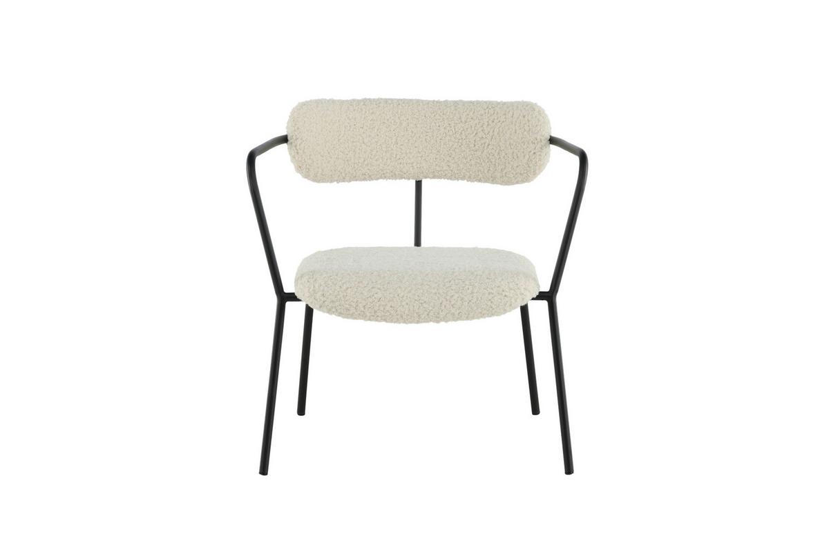 SESSEL DUFFY - Schwarz/Weiß, Design, Textil/Metall (68/69/67cm) - Livetastic