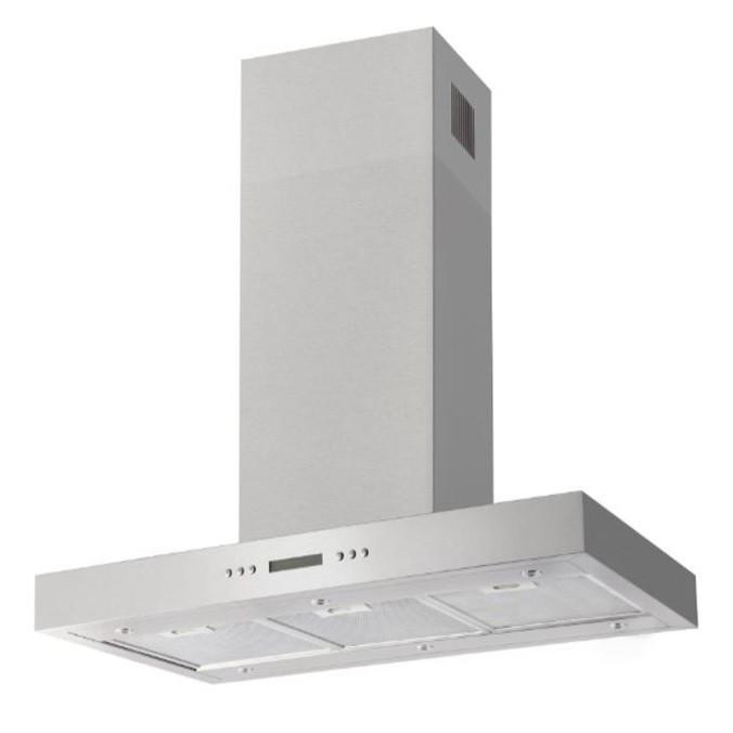 Dunstabzugshaube IH694610E Inselhaube Edelstahl - Edelstahlfarben, LIFESTYLE (90/69,5/60cm) - Amica
