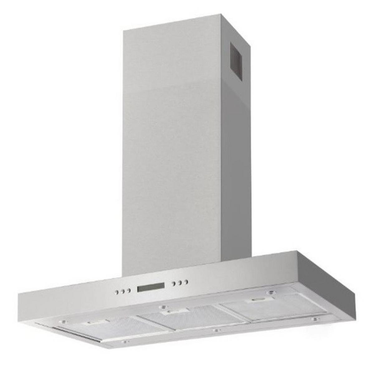 Dunstabzugshaube IH694610E Inselhaube Edelstahl - Edelstahlfarben, LIFESTYLE (90/69,5/60cm) - Amica
