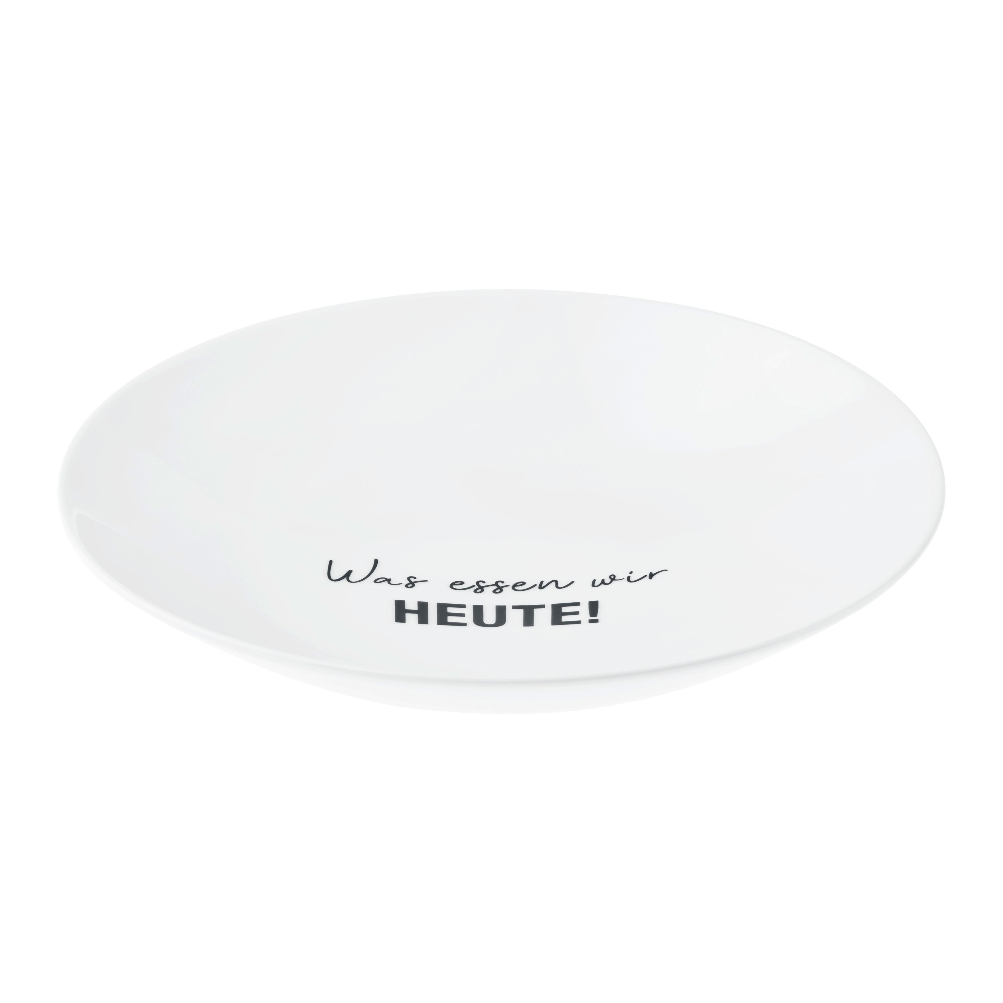 DJUP TALLRIK GRAFFITI - vit/svart, Modern, keramik (21cm) - Mömax