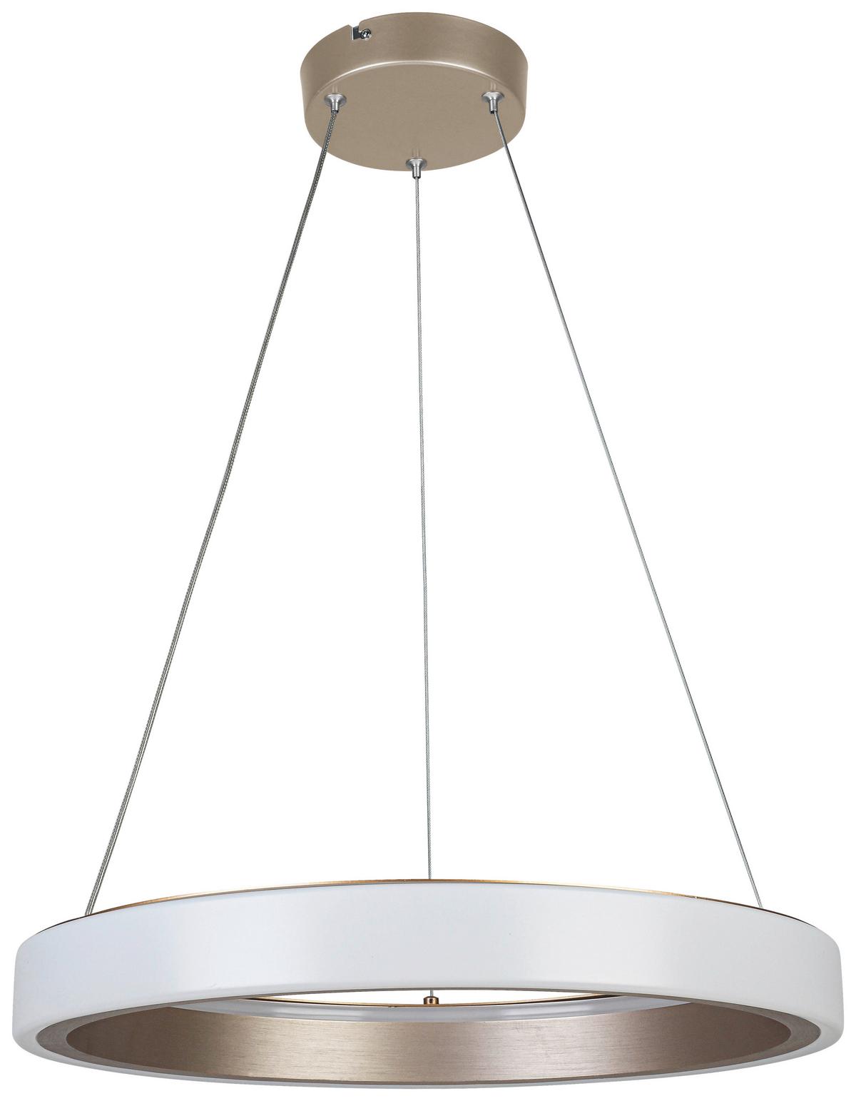 LAMPA WISZĄCA TERESA - biały/cappuccino, Trend, tworzywo sztuczne/metal (50/120cm) - Collet's Monde
