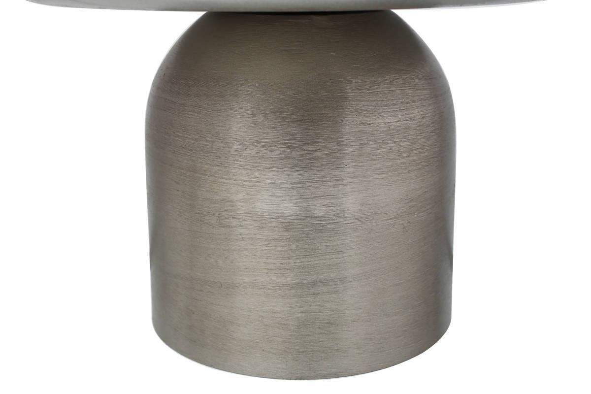 Tortenplatte Kuchenplatte Art Deco 225 - Pflaume/Silberfarben, Trend, Metall (24,5/14cm) - Kayoom