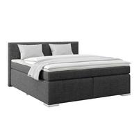 Boxspring Krevet Mira - boje grafita/siva, Konvencionalno, drvo/tekstil (180/200cm) - Best Price