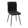 STOL ELIF - mörkgrå/svart, Modern, metall/trä (43/86/55cm) - Bessagi Home