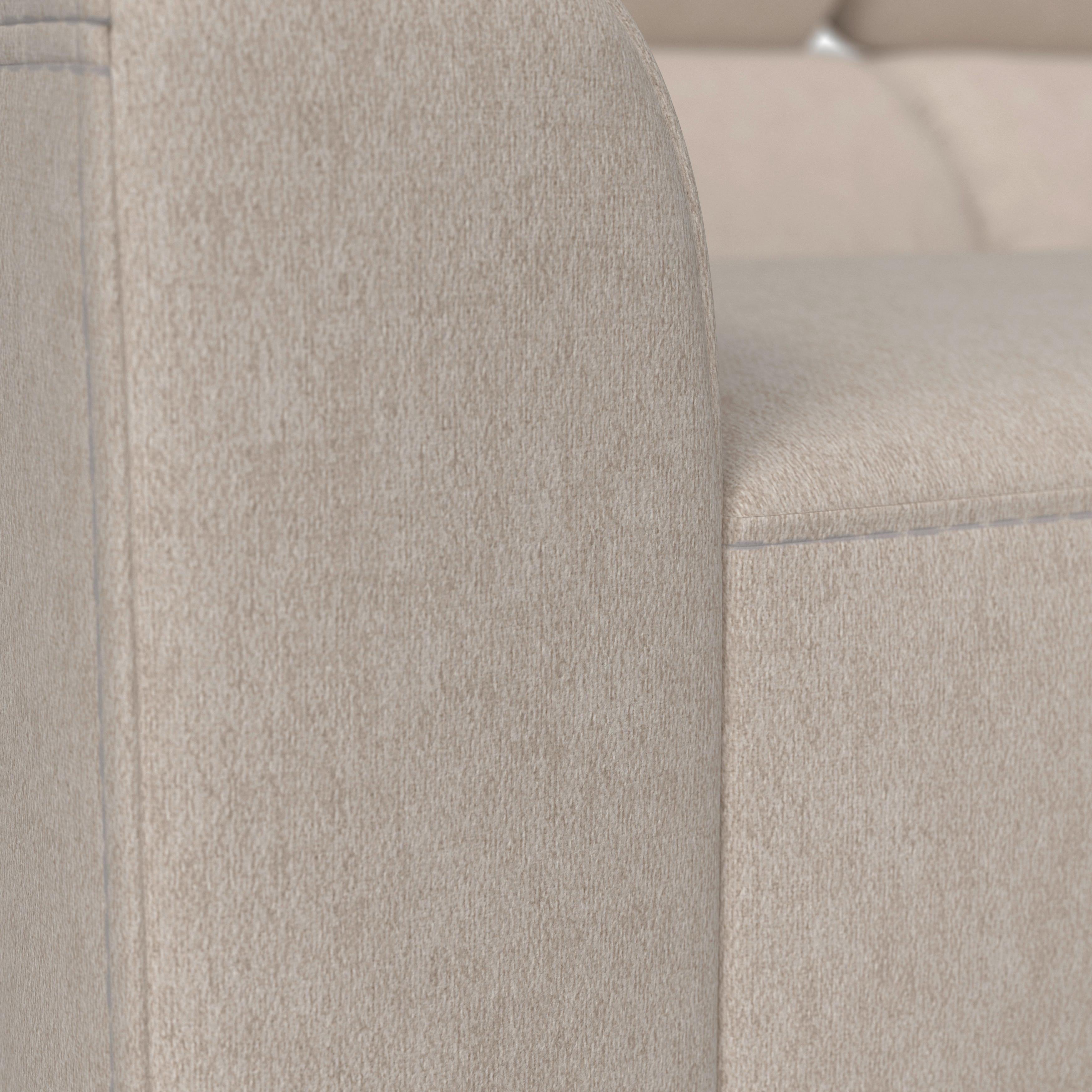 HÖRNSOFFA FIBU - beige/silver, Modern, metall/trä (211/146cm) - Bessagi Home