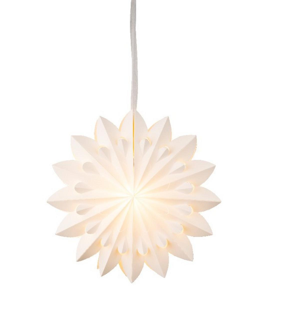 DEKORACJA ŚWIETLNA LED 488970 - COSY TIME - biały, Basics, papier (40,00/40,00/10,50cm)