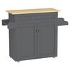 SERVIERWAGEN PASTANO - Honigeiche/Anthrazit, Basics, Holzwerkstoff/Kunststoff (114/89/39cm) - MID.YOU