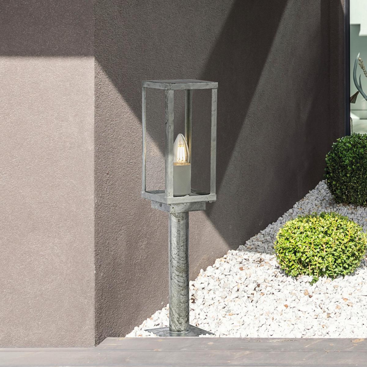 Kültéri Lámpa 090151-500si Box Ii Outdoor - ezüstszínű/átlátszó, Basics, üveg/fém (11/11/50cm)