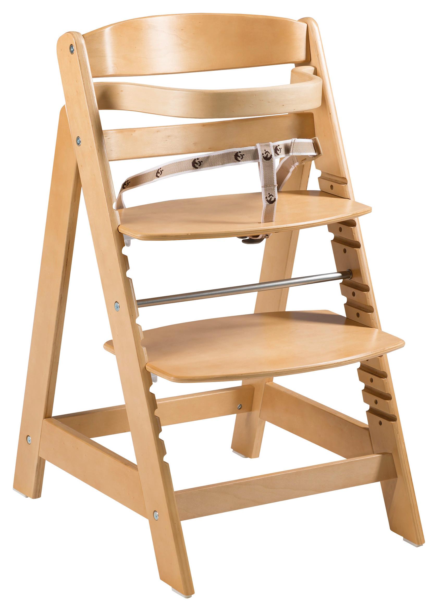 Hochstuhl in Naturfarben - Naturfarben, Holz (44,5/54/80cm) - Mömax